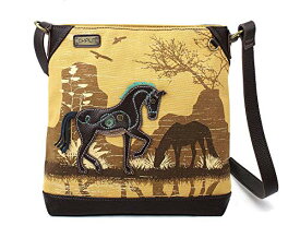 chala バッグ パッチ カバン かわいい Chala Handbags Safari Horse Canvas Crossbody Bag Purse, Horse Lover (Brown)chala バッグ パッチ カバン かわいい