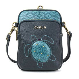 chala バッグ パッチ カバン かわいい CHALA UNI Cellphone Xbody - Womens RFID Protected Faux Leather Crossbody Bag with Adjustable Strap - Turtle - turquoisechala バッグ パッチ カバン かわいい