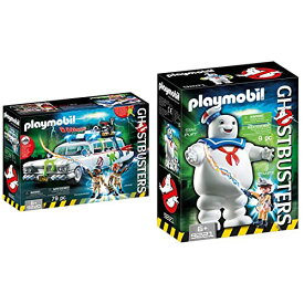 プレイモービル ブロック 組み立て 知育玩具 ドイツ PLAYMOBIL 9220 - Ghostbusters Ecto-1 & 9221 - Stay Puft Marshmallow Manプレイモービル ブロック 組み立て 知育玩具 ドイツ
