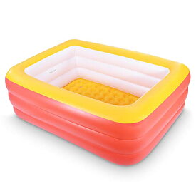 プール ビニールプール ファミリープール オーバルプール 家庭用プール Inflatable Pools for Kids and Adults, 82" X 57" X 25" Kiddie Pools with Inflatable Soft Floor, Durable Family Swimmiプール ビニールプール ファミリープール オーバルプール 家庭用プール