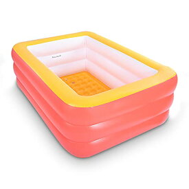 プール ビニールプール ファミリープール オーバルプール 家庭用プール Inflatable Swimming Pool, 59" X 45" X 20" Kiddie Pools with Inflatable Soft Floor, Durable Blow Up Pools for Backyarプール ビニールプール ファミリープール オーバルプール 家庭用プール