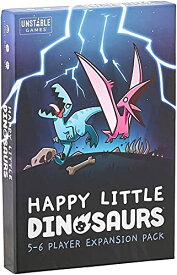 ボードゲーム 英語 アメリカ 海外ゲーム Unstable Games - Happy Little Dinosaurs: 5-6 Player Expansion Pack - Cute card game for kids, teens, & adults - Dodge life’s disasters! - 5-6 players ages 8+ - Great for gaボードゲーム 英語 アメリカ 海外ゲーム