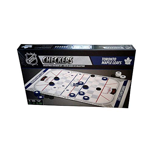 マート 無料ラッピングでプレゼントや贈り物にも 逆輸入並行輸入送料込 ボードゲーム 英語 アメリカ 限定Special Price 海外ゲーム 送料無料 MasterPieces Gameボードゲーム Maple Leafs Checkers NHL Toronto Board