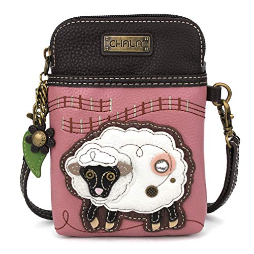 - Sheep - Strap Adjustable with Handbag Multicolor Leather PU Women - Purse Phone Cell Crossbody 【送料無料】Chala かわいい カバン パッチ バッグ chala Pinkchala かわいい カバン パッチ バッグ その他