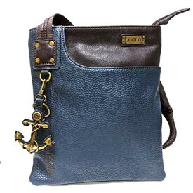 chala バッグ パッチ カバン かわいい CHALA SWING Pack Small Cross-Body Purse with Metal Mini Keychain (Navy_ Metal Anchor)chala バッグ パッチ カバン かわいい