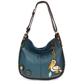 chala バッグ パッチ カバン かわいい Chala Handbags, Casual Style, Soft, Large Shoulder or Crossbody Purse with Keyfob - Navy Blue (Pelican)chala バッグ パッチ カバン かわいい