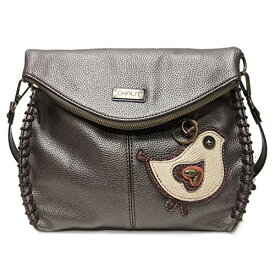 chala バッグ パッチ カバン かわいい CHALA Charming Crossbody Bag Shoulder Handbag With Flap Top and Zipper Navy/Pewter (Coin Purse_ White Bird)chala バッグ パッチ カバン かわいい