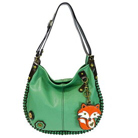 chala バッグ パッチ カバン かわいい Chala Handbags, Casual Style, Soft, Large Shoulder or Crossbody Purse with Keyfob - Teal Green Color (Fox)chala バッグ パッチ カバン かわいい