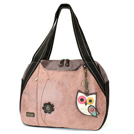 chala バッグ パッチ カバン かわいい Chala Handbags Dust Rose Shoulder Purse Tote Bag with Bird Key Fob/coin purse (Owl)chala バッグ パッチ カバン かわいい
