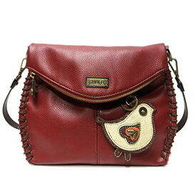 chala バッグ パッチ カバン かわいい CHALA Charming Crossbody Bag Shoulder Handbag With Flap Top and Zipper Burgundy (Chichi Bird Coin Purse)chala バッグ パッチ カバン かわいい