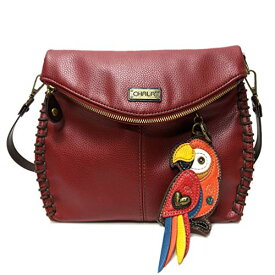 chala バッグ パッチ カバン かわいい CHALA Charming Crossbody Bag Shoulder Handbag With Flap Top and Zipper Burgundy (Red Parrot Coin Purse)chala バッグ パッチ カバン かわいい