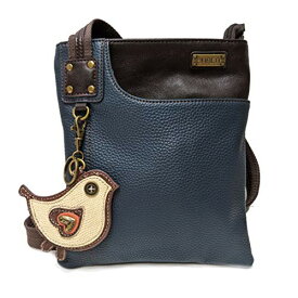 chala バッグ パッチ カバン かわいい Chala Small Crossbody Phone Purse | SOFT Vegan Leather SWING Bag in Navy Blue Color (Coin Purse_Chi Chi Bird)chala バッグ パッチ カバン かわいい