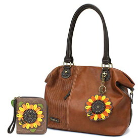 chala バッグ パッチ カバン かわいい Chala Handbags LaserCut Totes Shoulder Purse with Matching Wallet Gift Set (Sunflower-Combo)chala バッグ パッチ カバン かわいい