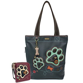 chala バッグ パッチ カバン かわいい CHALA Handbags Big- Everyday Tote Navy Paw Print Handbag with Matching Wallet (Tote + Ivory Paw Gift Set)chala バッグ パッチ カバン かわいい