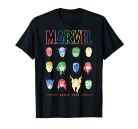 Tシャツ キャラクター ファッション トップス 海外モデル Marvel Classic Colorful Comic Hero Collage Since 1939 T-ShirtTシャツ キャラクター ファッション トップス 海外モデル