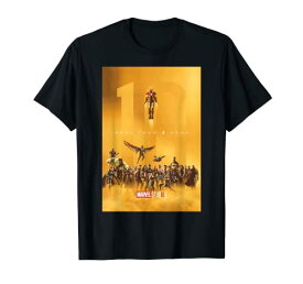 Tシャツ キャラクター ファッション トップス 海外モデル Marvel Studios 10 Years of Heroes Poster Graphic T-Shirt T-ShirtTシャツ キャラクター ファッション トップス 海外モデル