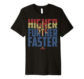 Tシャツ キャラクター ファッション トップス 海外モデル Captain Marvel Movie Higher Further Faster Premium T-Shirt Premium T-ShirtTシャツ キャラクター ファッション トップス 海外モデル