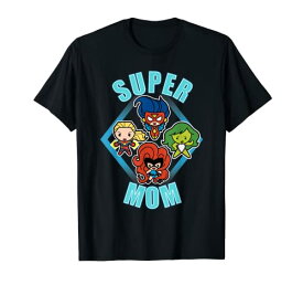 Tシャツ キャラクター ファッション トップス 海外モデル Marvel Avengers Mother's Day Women Super Mom Big Chest Logo T-ShirtTシャツ キャラクター ファッション トップス 海外モデル