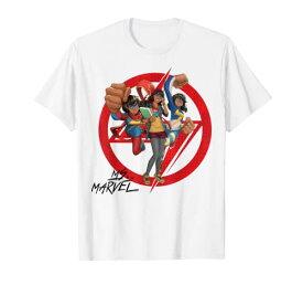 Tシャツ キャラクター ファッション トップス 海外モデル Marvel Rising Secret Warriors Ms. Marvel Symbol Collage T-ShirtTシャツ キャラクター ファッション トップス 海外モデル