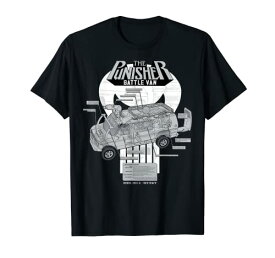 Tシャツ キャラクター ファッション トップス 海外モデル Marvel The Punisher Battle Van Schematics T-ShirtTシャツ キャラクター ファッション トップス 海外モデル