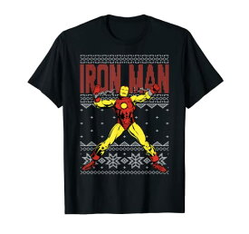 Tシャツ キャラクター ファッション トップス 海外モデル Marvel Iron Man Ugly Christmas Sweater Graphic T-Shirt T-ShirtTシャツ キャラクター ファッション トップス 海外モデル