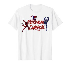 Tシャツ キャラクター ファッション トップス 海外モデル Marvel Spider-Man Maximum Carnage Video Game Collage Logo T-ShirtTシャツ キャラクター ファッション トップス 海外モデル