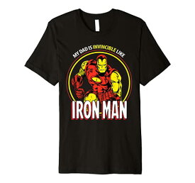 Tシャツ キャラクター ファッション トップス 海外モデル Marvel Dad Is Invincible Like Iron Man Father's Day Premium T-ShirtTシャツ キャラクター ファッション トップス 海外モデル