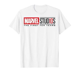 Tシャツ キャラクター ファッション トップス 海外モデル Marvel Studios First Ten Years Black Logo Graphic T-Shirt T-ShirtTシャツ キャラクター ファッション トップス 海外モデル