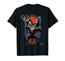 Tシャツ キャラクター ファッション トップス 海外モデル Marvel Black Panther Movie Warrior Trio Graphic T-Shirt T-ShirtTシャツ キャラクター ファッション トップス 海外モデル