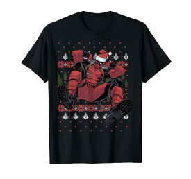 Tシャツ キャラクター ファッション トップス 海外モデル Marvel Deadpool Santa Hat Ugly Sweater Christmas T-ShirtTシャツ キャラクター ファッション トップス 海外モデル