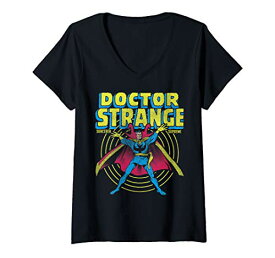 Tシャツ キャラクター ファッション トップス 海外モデル Marvel Avengers Doctor Strange Sorcerer Supreme Portrait V-Neck T-ShirtTシャツ キャラクター ファッション トップス 海外モデル