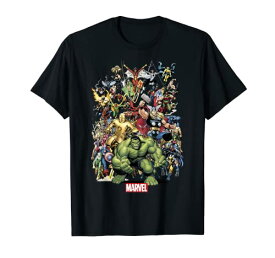 Tシャツ キャラクター ファッション トップス 海外モデル Marvel Exclusive Franchise Superhero Collage T-ShirtTシャツ キャラクター ファッション トップス 海外モデル