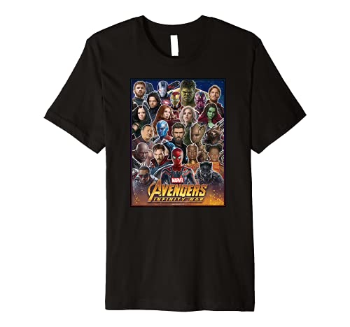 Tシャツ キャラクター ファッション トップス 海外モデル Marvel Avengers Infinity War Team Headshots Premium T-Shirt Premium T-ShirtTシャツ キャラクター ファッション トップス 海外モデルのサムネイル
