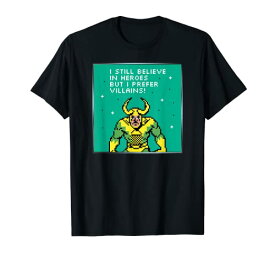 Tシャツ キャラクター ファッション トップス 海外モデル Marvel Loki Prefers 8-Bit Pixelated Villains Graphic T-Shirt T-ShirtTシャツ キャラクター ファッション トップス 海外モデル