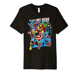 Tシャツ キャラクター ファッション トップス 海外モデル Marvel Heros My Dad My Hero Father's Day Premium T-Shirt Premium T-ShirtTシャツ キャラクター ファッション トップス 海外モデル
