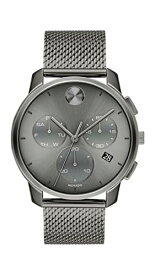腕時計 モバード メンズ Movado Bold Thin Men's Swiss Quartz Stainless Steel and Mesh Bracelet Casual Watch, Color: Grey (Model: 3600635)腕時計 モバード メンズ