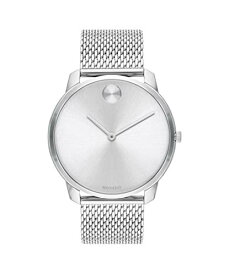 腕時計 モバード メンズ Movado Bold Thin Men's Swiss Quartz Stainless Steel and Mesh Bracelet Casual Watch, Color: Silver (Model: 3600589)腕時計 モバード メンズ