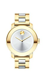 腕時計 モバード レディース Movado Women's BOLD Iconic Metal 2-Tone Watch with Flat Dot Sunray Dial, Gold/Silver (Model 3600129)腕時計 モバード レディース