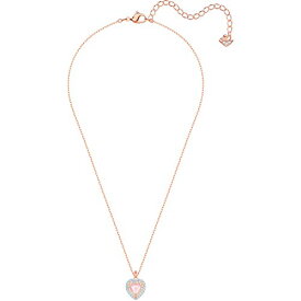 スワロフスキー ネックレス クリスタル SWAROVSKI 海外モデル SWAROVSKI Crystal Pink Heart Two-Tone Pendant Necklaceスワロフスキー ネックレス クリスタル SWAROVSKI 海外モデル