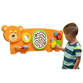 知育玩具 ラーニングアドバンテージ パズル ブロック SPARK & WOW Bear Activity Wall Panel - Ages 18m+ - Montessori Sensory Wall Toy - 4 Activities - Busy Board - Toddler Room D?cor知育玩具 ラーニングアドバンテージ パズル ブロック