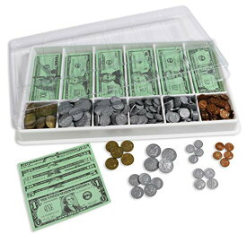 知育玩具 ラーニングアドバンテージ パズル ブロック Learning Advantage Classroom Money Kit - Set of 1,000 Bills and Coins - Designed and Sized Like Real US Currency - Teach Currency, Counting and Math w知育玩具 ラーニングアドバンテージ パズル ブロック