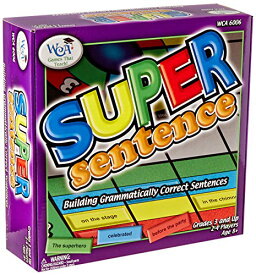 知育玩具 ラーニングアドバンテージ パズル ブロック Learning Advantage 6006 Super Sentence Game, Grade: 2 to 4, 9" Height, 2.5" Width, 8.5" Length知育玩具 ラーニングアドバンテージ パズル ブロック