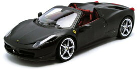 ホットウィール マテル ミニカー ホットウイール Ferrari 458 Italia Spider Matt Black Elite Edition 1/18 Diecast Car Model by Hot Wheelsホットウィール マテル ミニカー ホットウイール