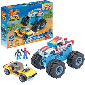 メガブロック メガコンストラックス 組み立て 知育玩具 MEGA Hot Wheels Collectible Vehicle Building Toy Car Rodger Dodger, 2 Micro Action Figure Drivers and Deluxe Features, for Fans and Collectorsメガブロック メガコンストラックス 組み立て 知育玩具