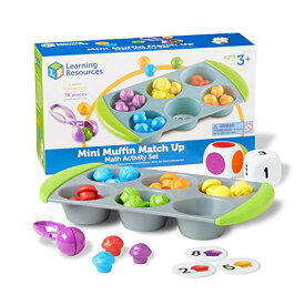 知育玩具 パズル ブロック ラーニングリソース Learning Resources Mini Muffin Match Math Activity Set - 76 Pieces, Ages 3+ Counting Games for Kids, Preschool Learning Toys, Homeschool Learning Toys, Math for P知育玩具 パズル ブロック ラーニングリソース