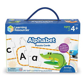 知育玩具 パズル ブロック ラーニングリソース Learning Resources Alphabet Puzzle Cards, Kindergarten Readniness, Self Correcting Puzzles, Ages 4+, Multi知育玩具 パズル ブロック ラーニングリソース