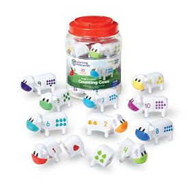 知育玩具 パズル ブロック ラーニングリソース Learning Resources Snap-n-Learn Counting Cows Toy Set,Develops Color Recognition, Counting & Sorting Set, Farm Animals, 20 Pieces, Ages 18+ months知育玩具 パズル ブロック ラーニングリソース