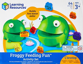 知育玩具 パズル ブロック ラーニングリソース Learning Resources Froggy Feeding Fun Activity Set, Fine Motor Toy, 65 Pieces, Ages 3+知育玩具 パズル ブロック ラーニングリソース