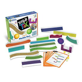 知育玩具 パズル ブロック ラーニングリソース Learning Resources Tumble Trax Magnetic Marble Run, STEM Toy, 28 Piece Set, Ages 5+,Multi-color,5"知育玩具 パズル ブロック ラーニングリソース