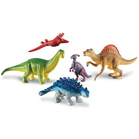 知育玩具 パズル ブロック ラーニングリソース Learning Resources Jumbo Dinosaurs Expanded Set - 5 Pieces, Ages 3+, Dinosaurs for Toddlers, Dinosaurs Action Figure Toys, Kids' Play Dinosaur, Dinosaur toys for 知育玩具 パズル ブロック ラーニングリソース